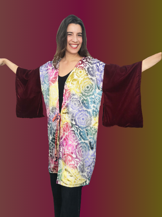 Kimono en soie colorée à Marseille Kimono en soie colorée à Marseille