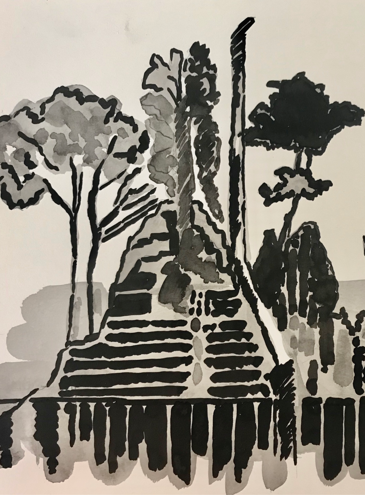 ILLUSTRATIONS À L'ENCRE DE CHINE