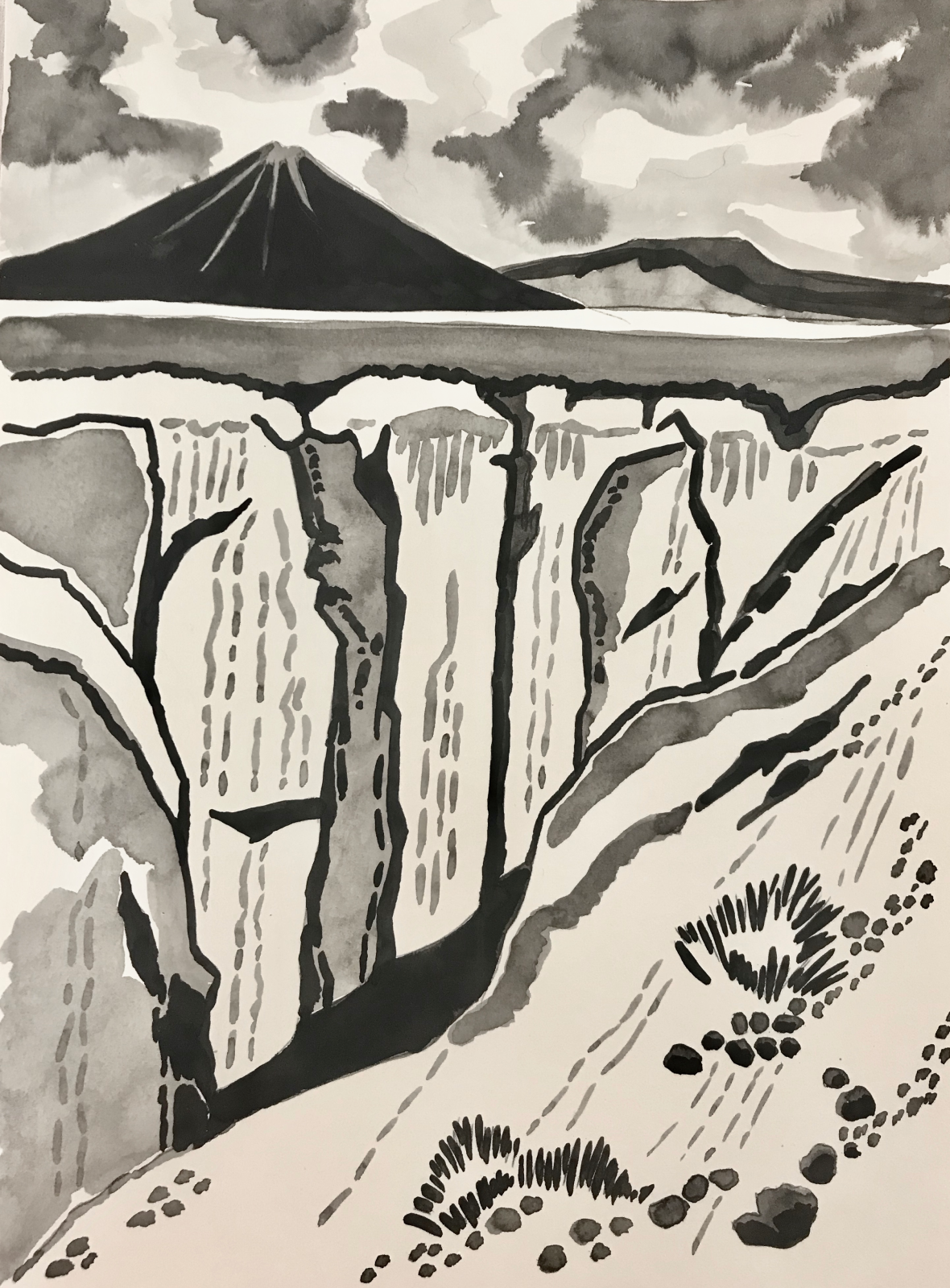 ILLUSTRATIONS À L'ENCRE DE CHINE