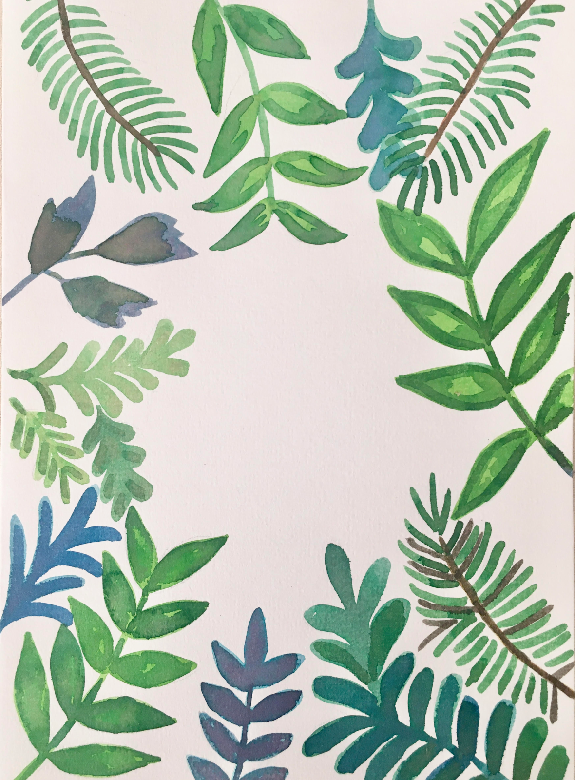 Illustration aquarelle plante