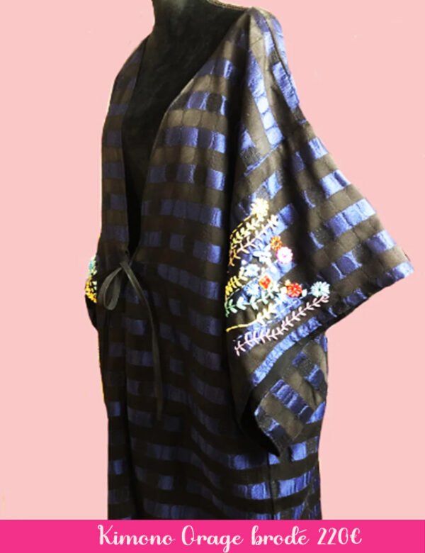 kimono-orage Kimono sur mesure conçu et fabriqué par Valérie Touboul | Princesse Wally