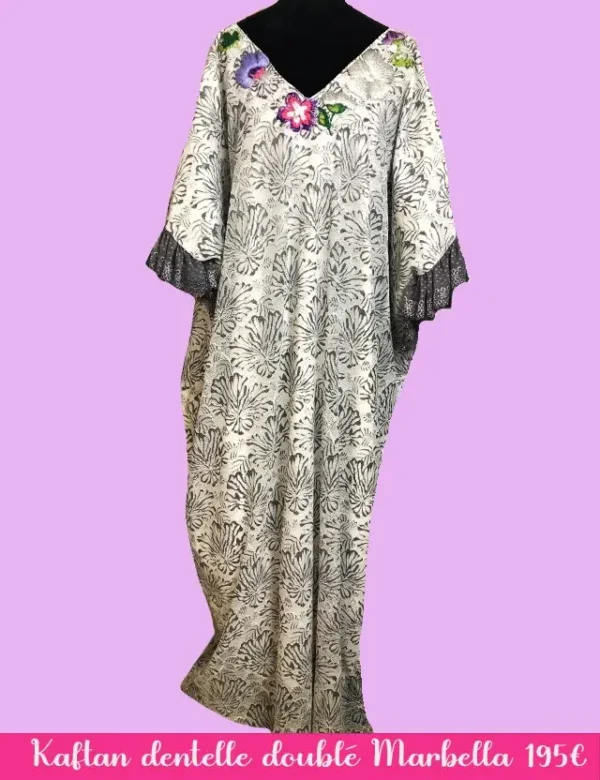 KAFTAN dentelle doublé