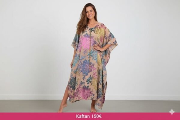 Kaftan long mousseline RAINBOW