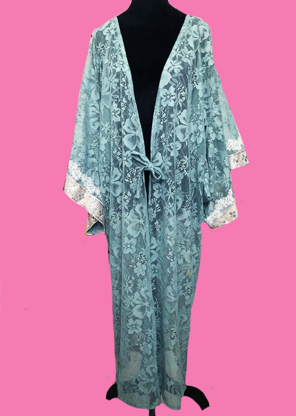 KIMONO-ABSINTHE Kimono sur mesure conçu et fabriqué par Valérie Touboul | Princesse Wally