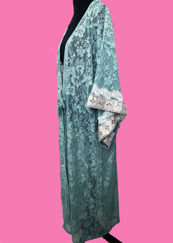 KIMONO-ABSINTHE-COTÉ Kimono sur mesure conçu et fabriqué par Valérie Touboul | Princesse Wally