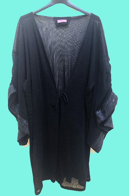 greta-tulle-noir Kimono sur mesure conçu et fabriqué par Valérie Touboul | Princesse Wally