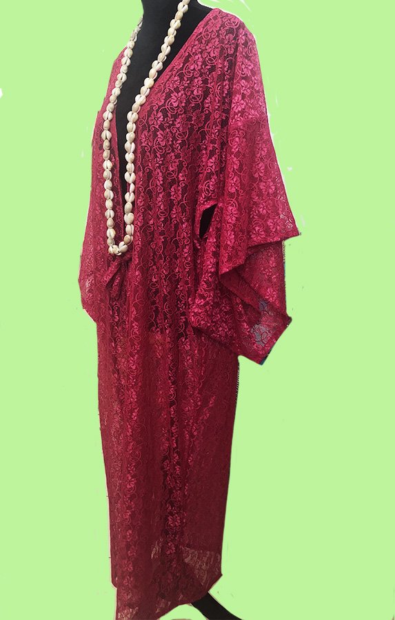 kimono-fuschia-coté Kimono sur mesure conçu et fabriqué par Valérie Touboul | Princesse Wally