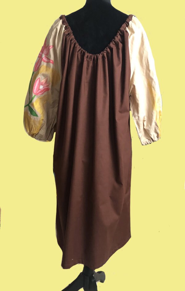 robe-peinte-dos Robe sur mesure conçu et fabriqué par Valérie Touboul | Princesse Wally