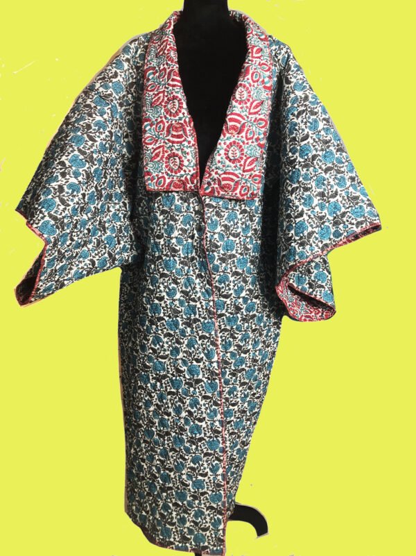jaipur-reversible Kimono sur mesure conçu et fabriqué par Valérie Touboul | Princesse Wally