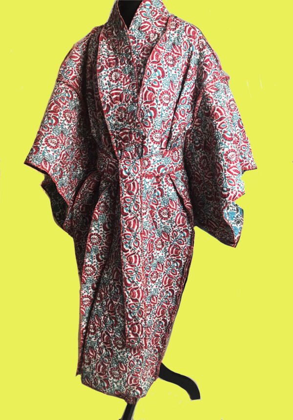 kimono-jaipur-rouge Kimono sur mesure conçu et fabriqué par Valérie Touboul | Princesse Wally